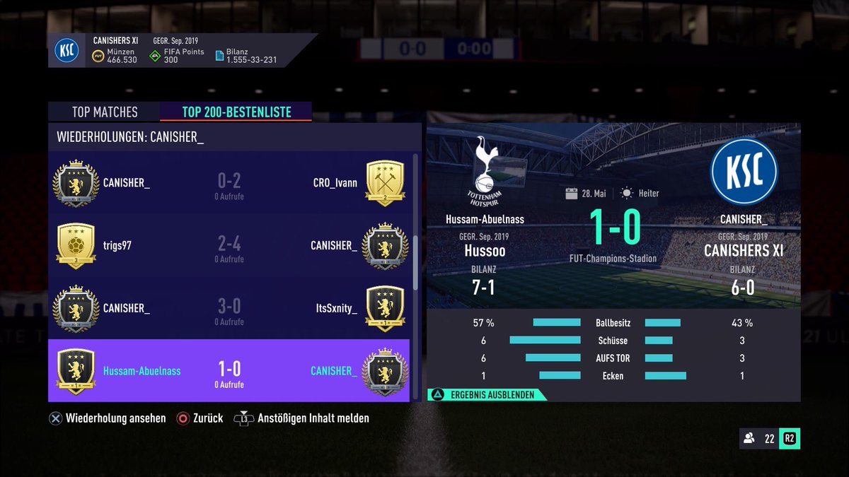 Ich bin sprachlos. Man gewinnt in der WL gegen Pros/Elite 1. Verliert dann aber gegen Gegner die eigentlich 2 Klassen schlechter sind als du. Das traurige daran ist, dass sie dich sogar an die Wand spielen.. wie dem auch sei WL mit 28-2 abgeschlossen somit 5/6 TOTS Elite 1... 😔