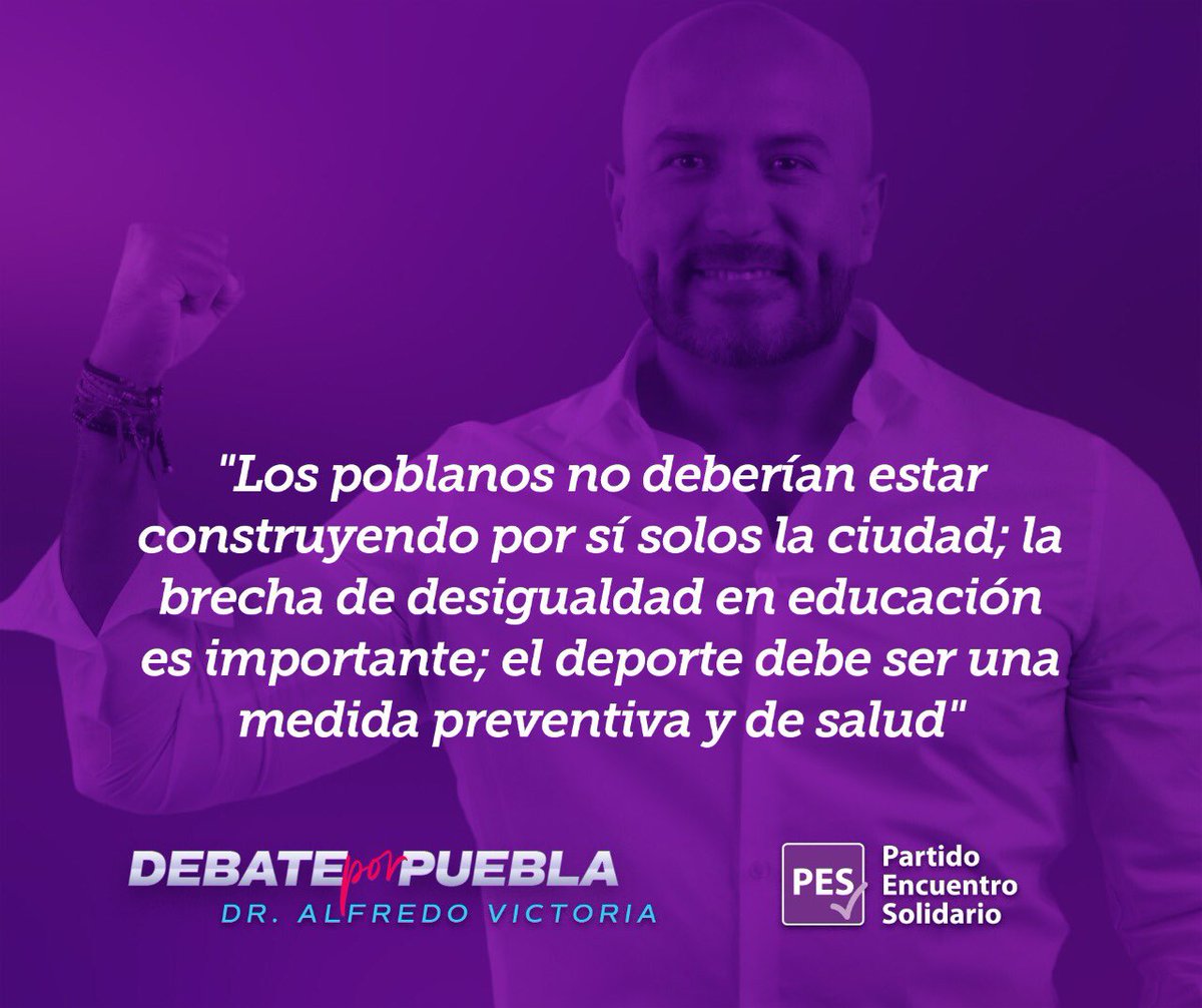 L@s ciudadan@s libres vamos a rescatar los espacios públicos para que tú puedas hacer deporte y disfrutar de la ciudad con tranquilidad.

Con mejor educación, deporte y bienestar, estoy seguro de que podremos #SanarAPuebla!

#VictoriaEnElDebate
#DebatePuebla2021