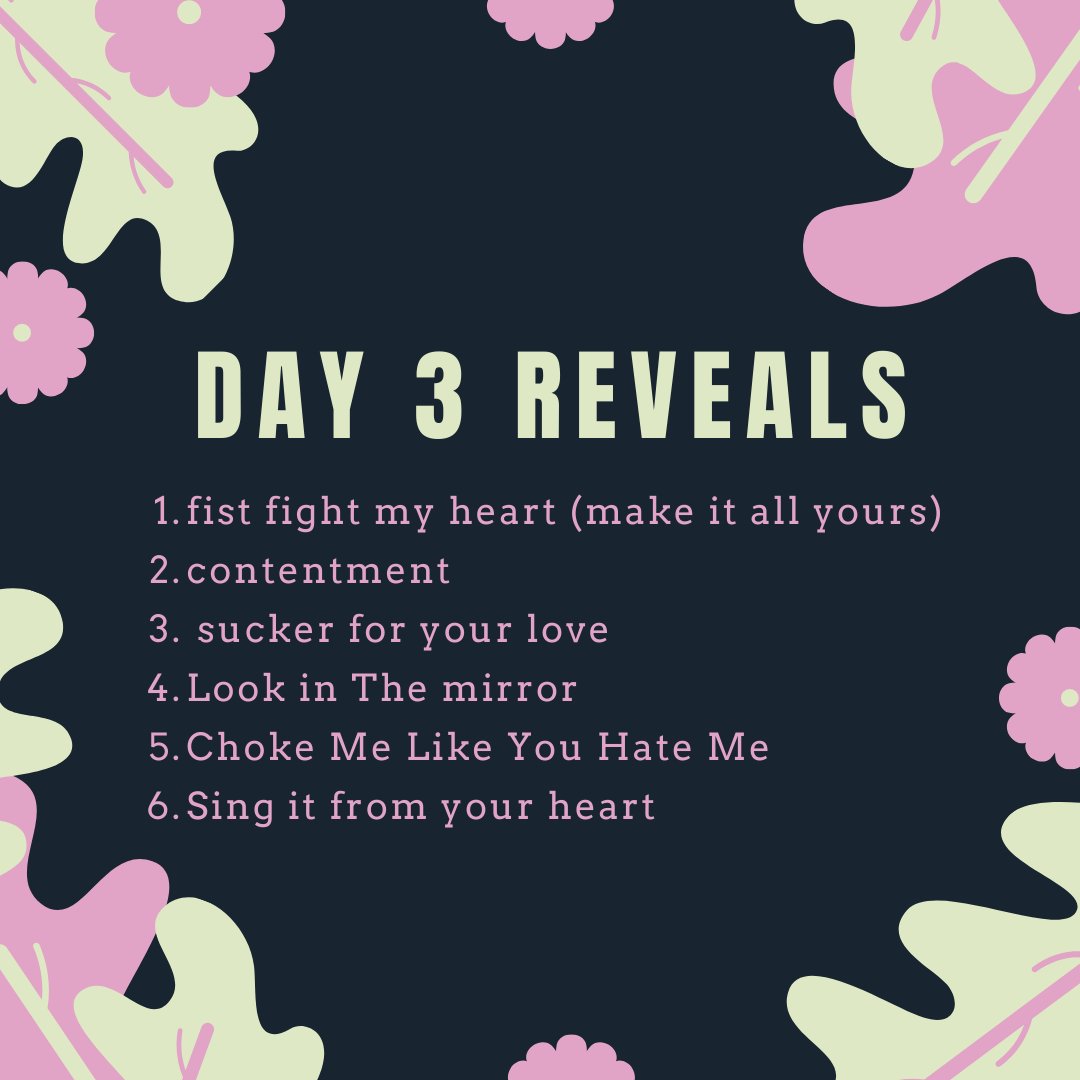 Day 3 Anonymous Reveals Round 2