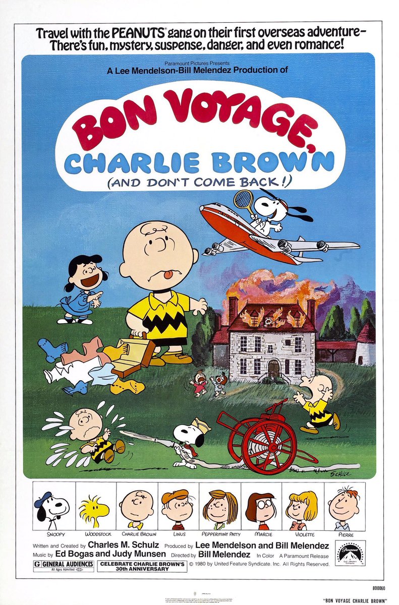 FilmNewsNos's tweet photo. 🎬MOVIE HISTORY: 41 years ago today May 30, 1980 the movie 'Bon Voyage, Charlie Brown (and Don't Come Back!!)' opened in theaters!
#ArrinSkelley #DanielAnderson #PatriciaPatts #CaseyCarlson #AnnalisaBortolin #LauraPlanting #BillMelendez #ScottBeach #Peanuts #Snoopy #CharlieBrown https://t.co/g5t17jvCdg