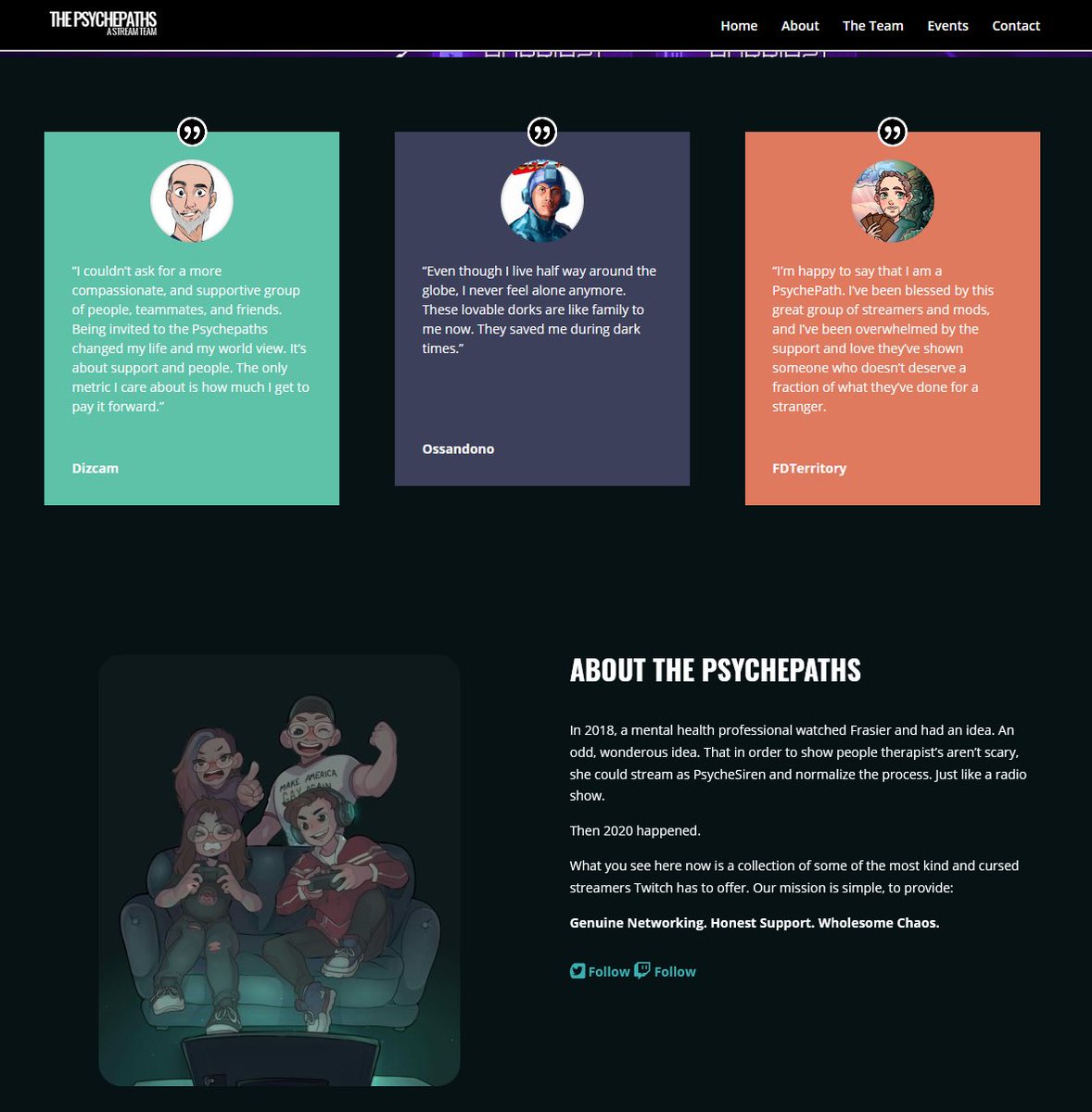 PsychePaths's tweet image. We are so excited to announce our website is now live! Thank you so much to @Aurria21 @a_c0rnz @Outburstt_ and @DizCam_Gaming for all their hard work over the months! We are proud of our delightful community ❤️ #streamers #streamteam #twitch  thepsychepaths.com