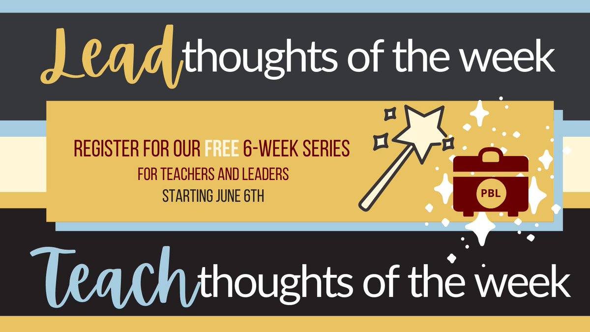 TeachThought's tweet photo. What if FREE practical PBL resources and strategies magically appeared in your email inbox weekly for 6 weeks? Don’t miss this opportunity to grow and learn.  Go to: https://t.co/RRfzQ3Nfp6 to sign up! #pblchat #pbl https://t.co/X274N4WJ1K