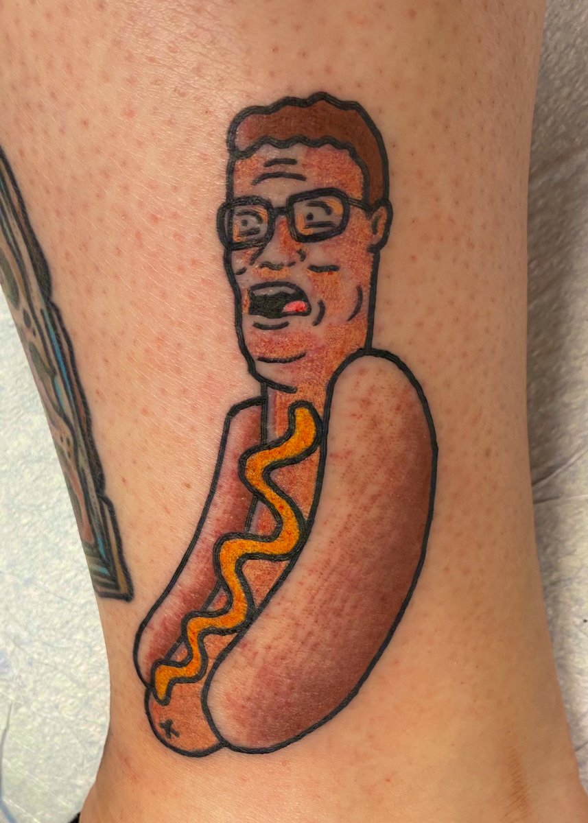 Dog  Hot Dog Tattoo by Kelly Severtson  Ink master tattoos New school  tattoo Food tattoos