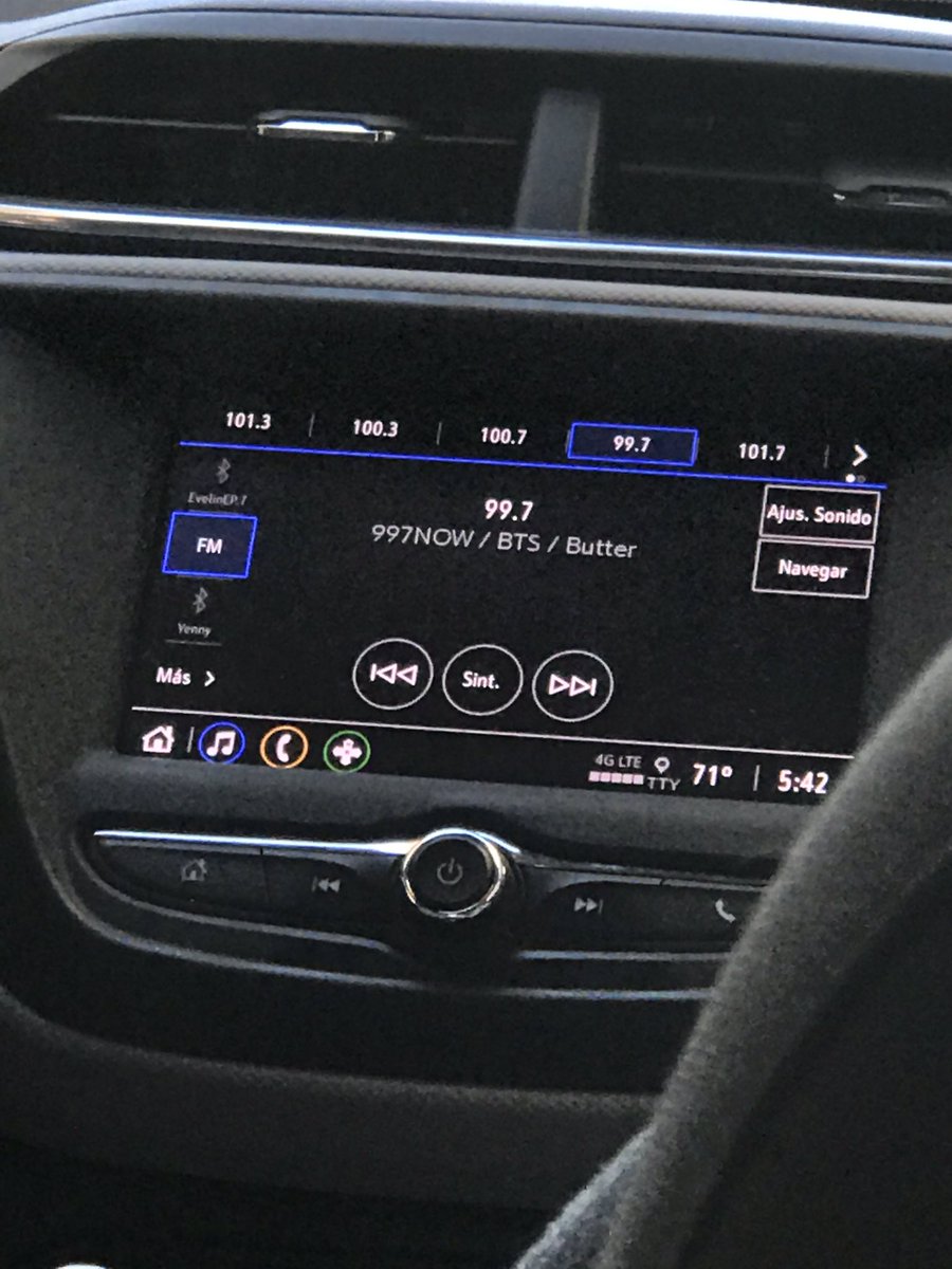 BTS_Fantasy7's tweet photo. Super happy listening to #BTS #BTS_Butter 💛on the Radio before heading to Mexico. Thank you @997now #997NOW !💜🥰 https://t.co/JhLxWTnFgZ
