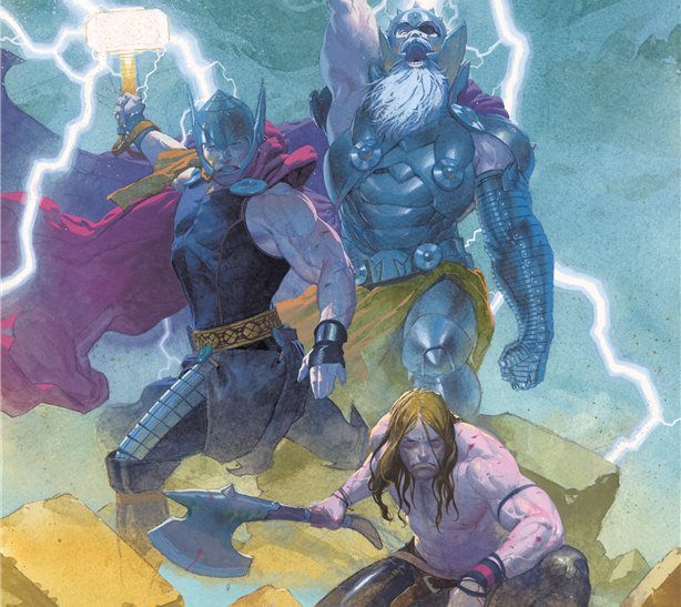 The arrogant past, the honorable present and the dark future... 
Art - Esad Ribic, for Thor: The God of Thunder 
#Ragnarok https://t.co/ksBqMIgAlo