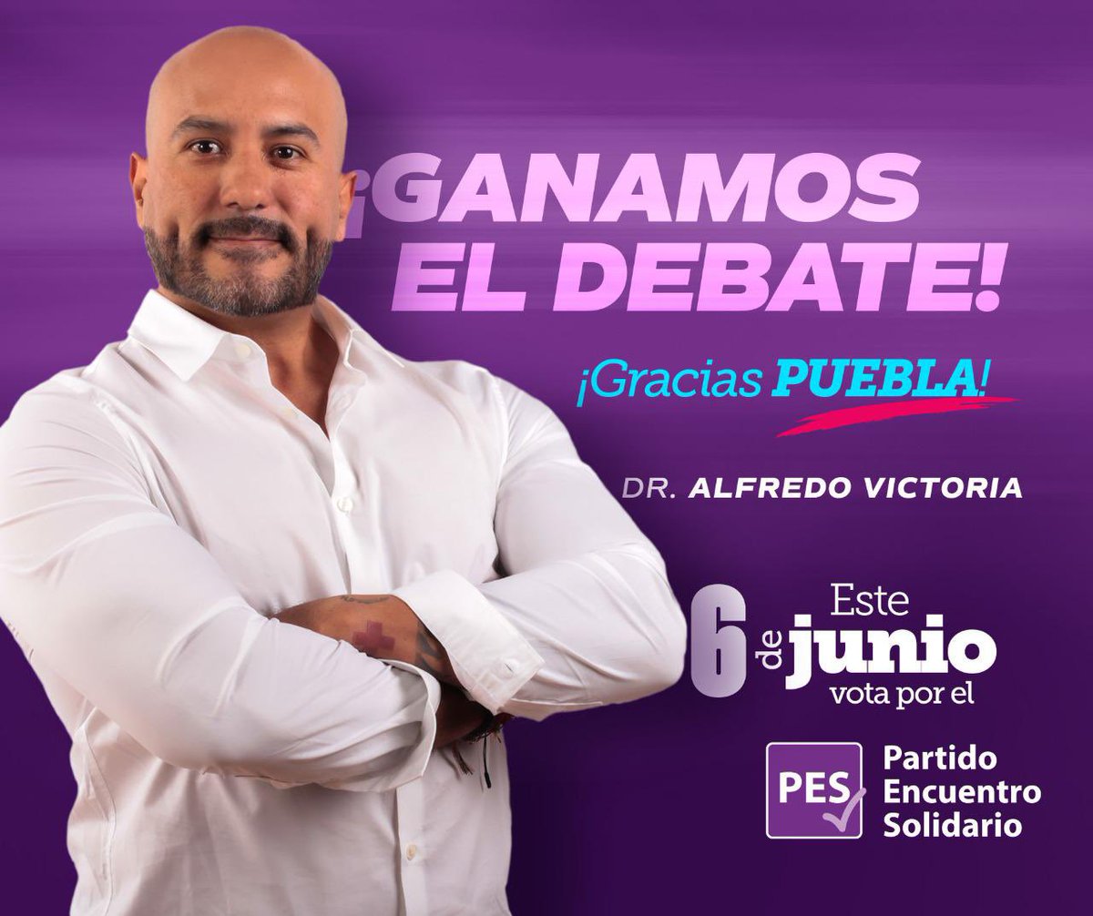 L@s ciudadan@s libres ganamos el debate!

Durante mi 1er participación en política, aproveché para representar la voz de quienes siempre hemos sido ignorados por los políticos tradicionales.

¡Por ti y por los ciudadanos libres, ESTA VEZ VOTA TODO PES! 🟪✔️💚
#DebatePuebla2021