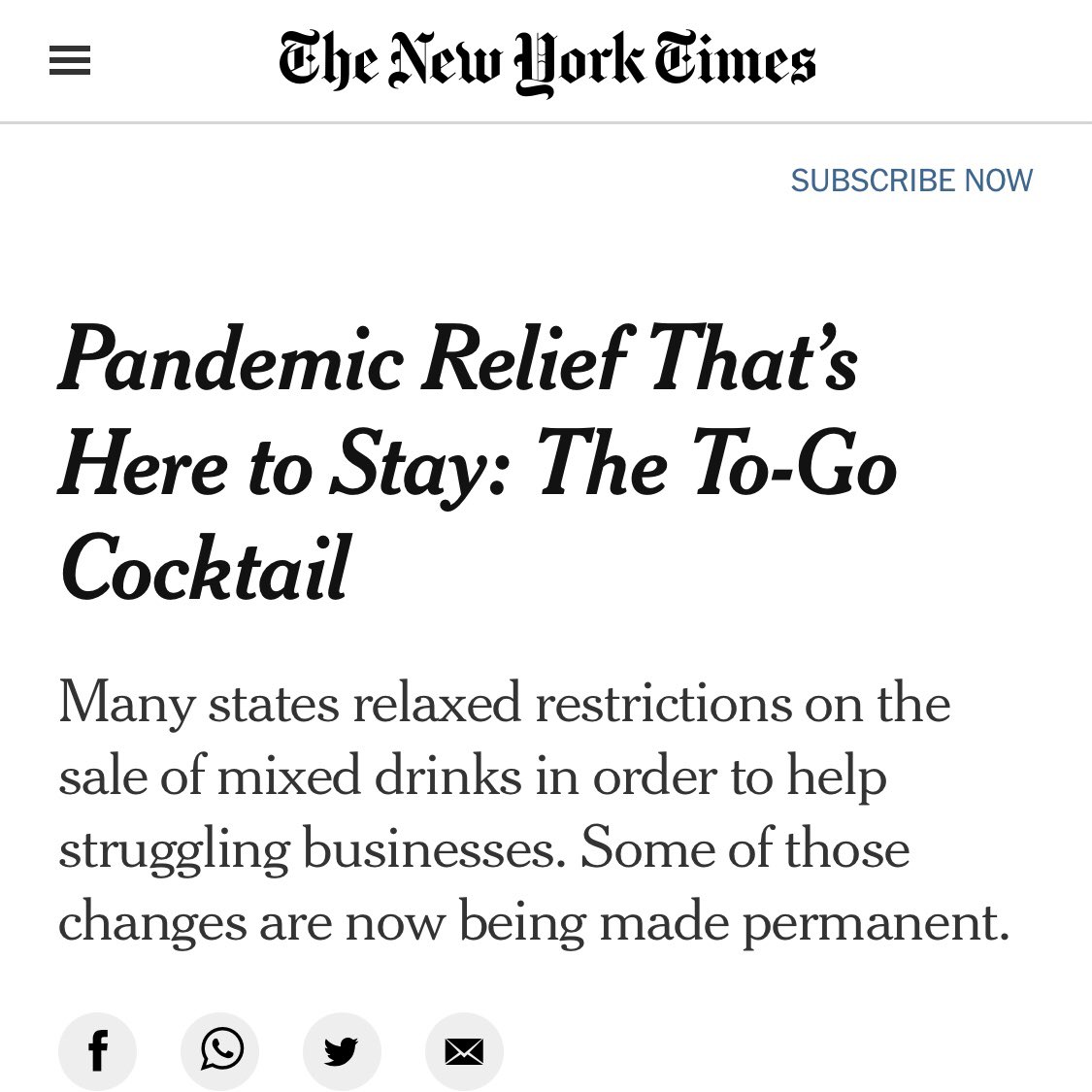 CocktailsToGoMA's tweet photo. Yes, to-go cocktails = pandemic relief @MA_Senate @SenRodrigues @SenSusanMoran @DianaDiZoglio @KarenSpilka #cocktailsforcommonwealth #mapoli #togococktails @nytimes @thirst_trust https://t.co/SytkatRbjV