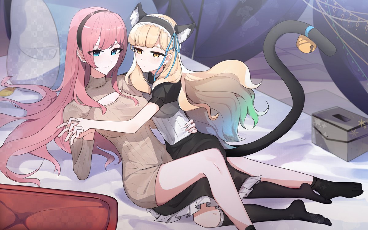 The guardian and her cat maid 
#巡音ルカ #MAYU_VOCALOID #VOCALOID