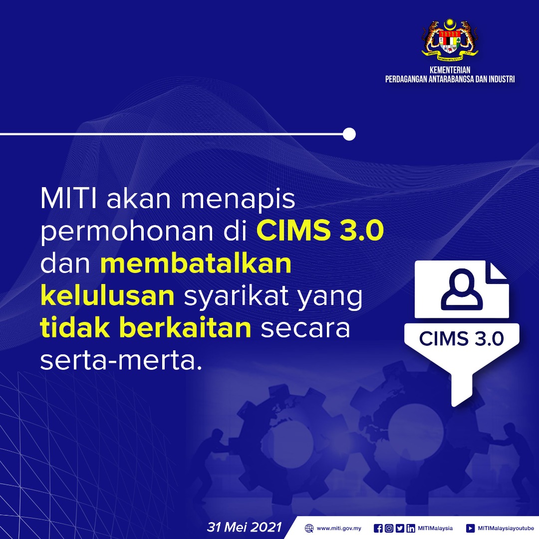 Miti Malaysia On Twitter To All The Companies Out There Please Adhere To The Sops And If Your Company Is Not Part Of The Sectors Allowed To Operate You Are Not Permitted