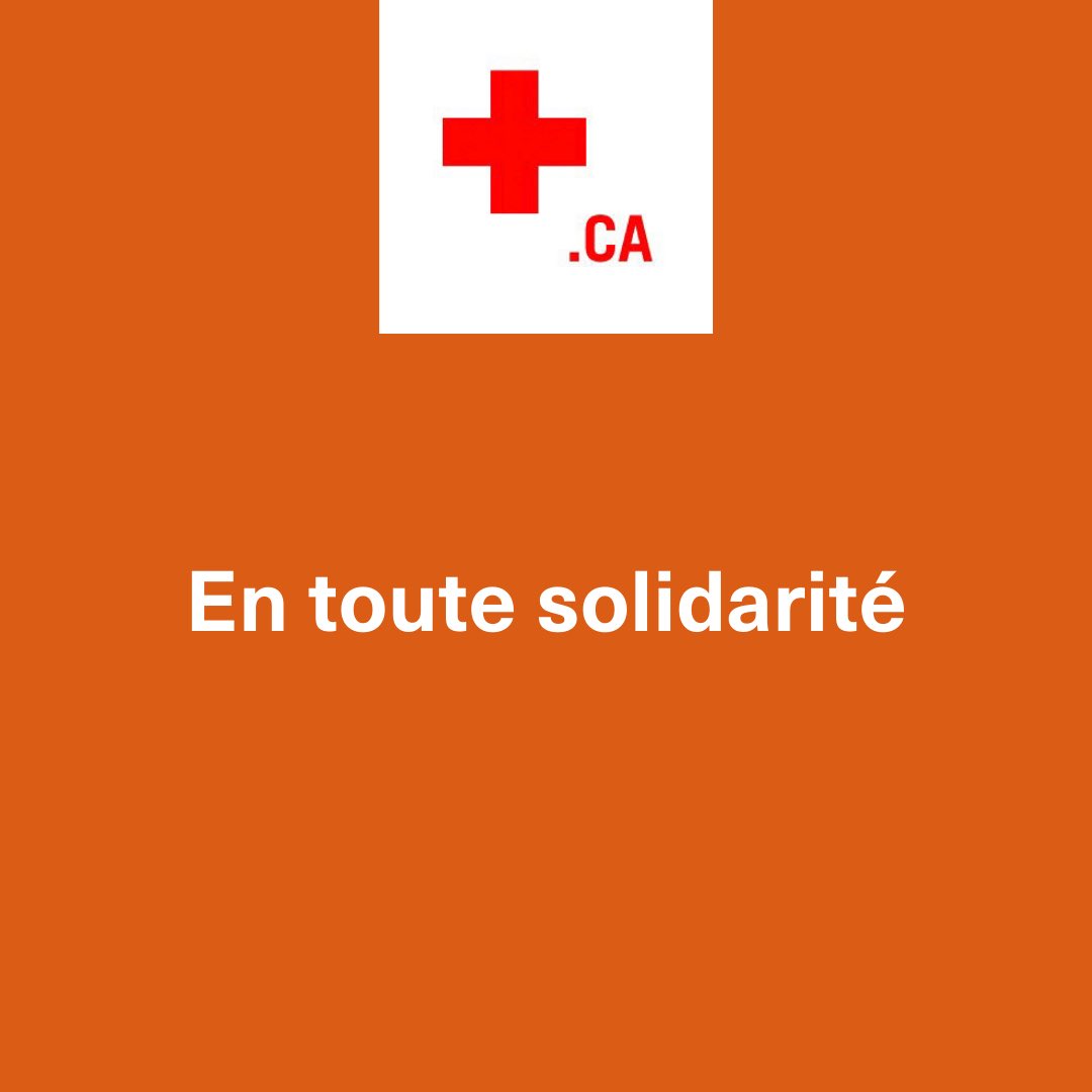 CroixRouge_Qc's tweet photo. Nous tenons à exprimer notre solidarité et nos sincères condoléances à la Première Nation Tk'emlúps te Secwépemc, les survivant(e)s des pensionnats, leurs familles et leurs communautés pendant qu’ils font face à la peine et aux traumatismes provoqués par cette perte tragique. https://t.co/ebtRsFmyFt