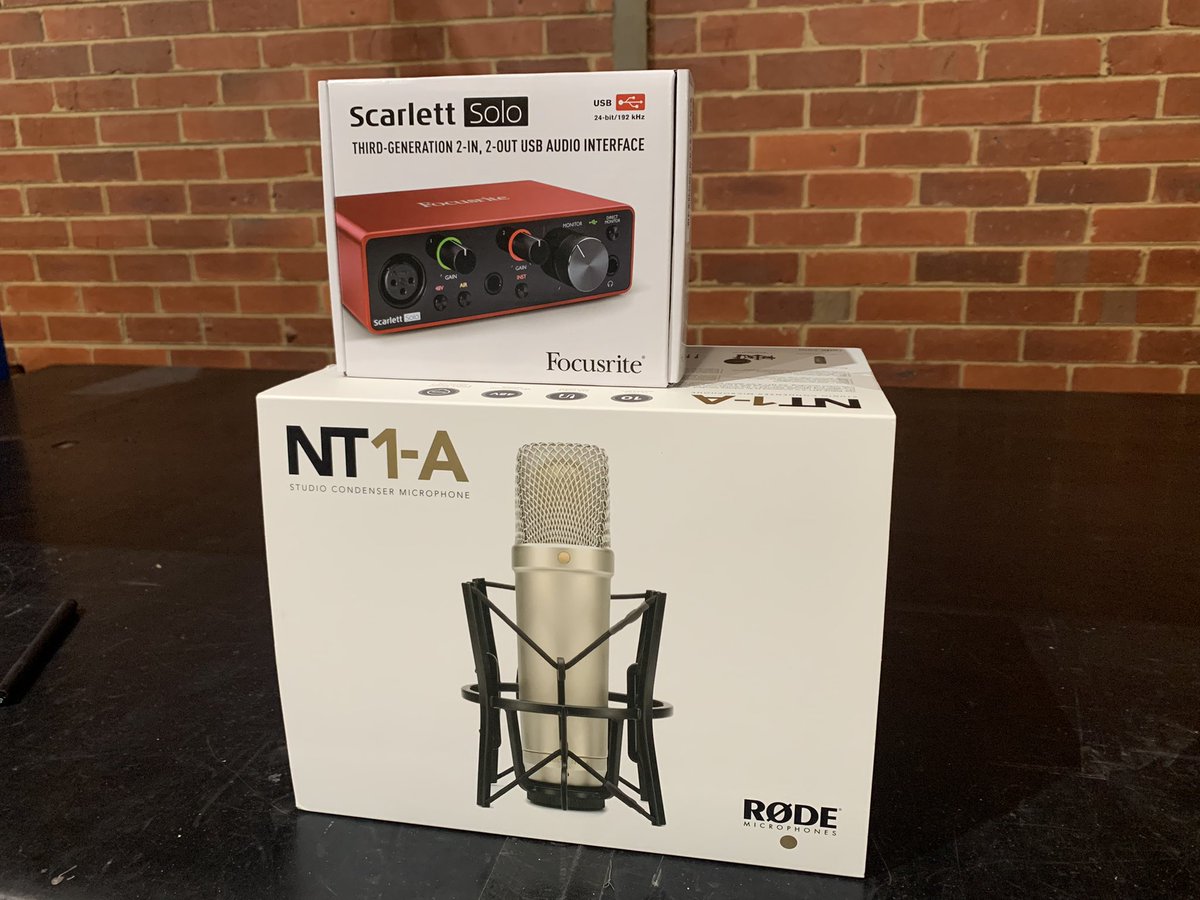 SinclairVoices's tweet photo. First of the new set up has arrived!! Headphones will eventually arrive but are delayed due to our wonderful new lockdown here in Melbourne 😒 #voiceover #voiceactor #voiceactorlife https://t.co/TrRtlDCk56