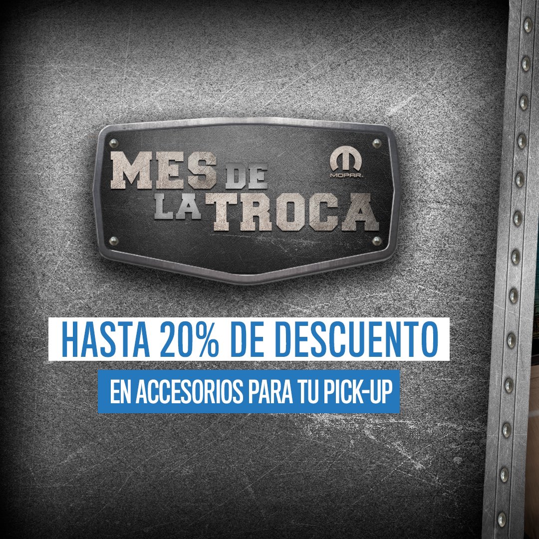 AutosyMas's tweet photo. últimos días del #MesDeLaTroca, con @MoparMexico encuentra los mejores accesorios… 

👉🏼 https://t.co/Hw2xxpKakZ

@StellantisMX https://t.co/nbDkAtLdIT