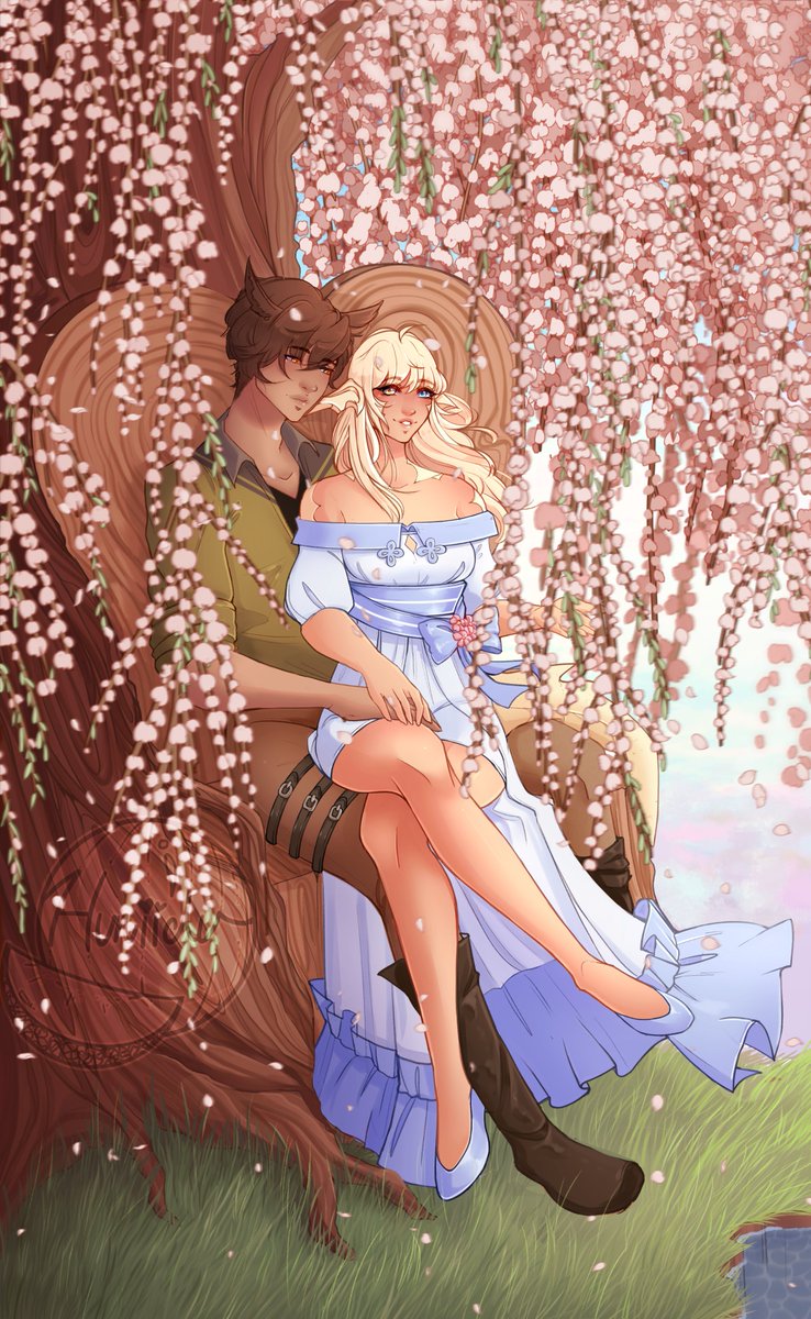 Huniidu1's tweet photo. And now my 75 tier for the #Springexchange o/
Gotta love ffxiv :D <3 another cute couple.
Art by Me
Characters belong to their respective owners.
#FFXIVART https://t.co/uF36VtPzfh
