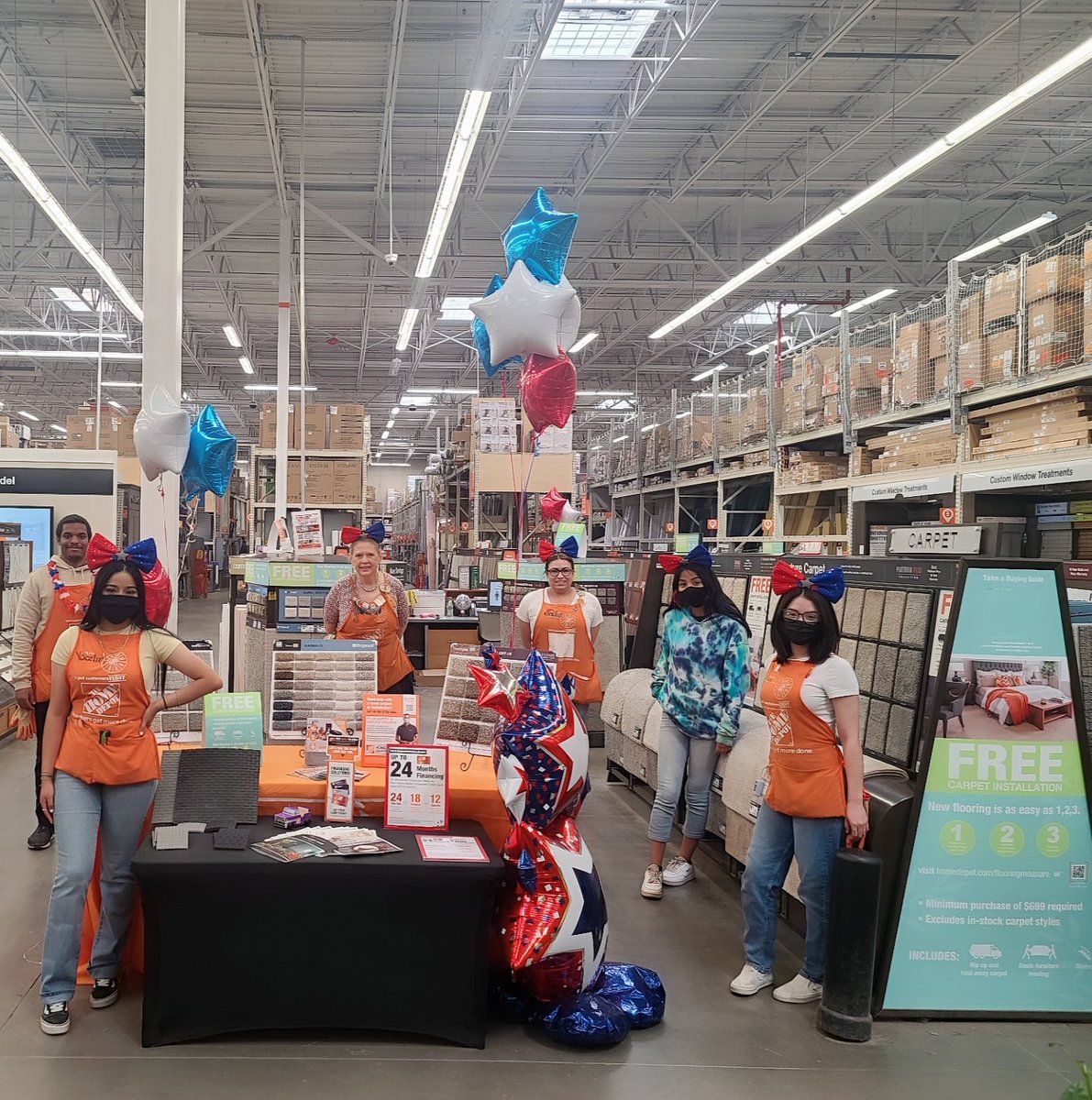 THDIsa's tweet photo. Plumbing and Specialty working together to drive Carpet and HVAC this Memorial Day Weekend! We trained 2 new plumbing associates who ended up getting 5 HVAC leads during their first HVAC event!! Awesome job team 👏#WeAre1532 #OneTeam @HD1532 @EricCampbellDSM @deanosettle https://t.co/qEUNLe68Qd