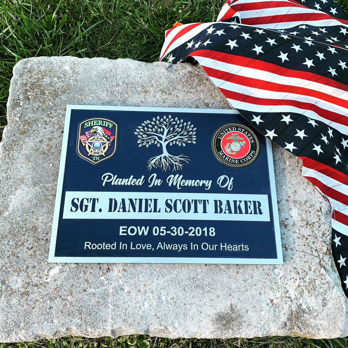 Honoring our fallen brother today. Sgt Daniel Baker EOW 5/30/18 #GoneTooSoon #youshouldbehere #bakerpolicy