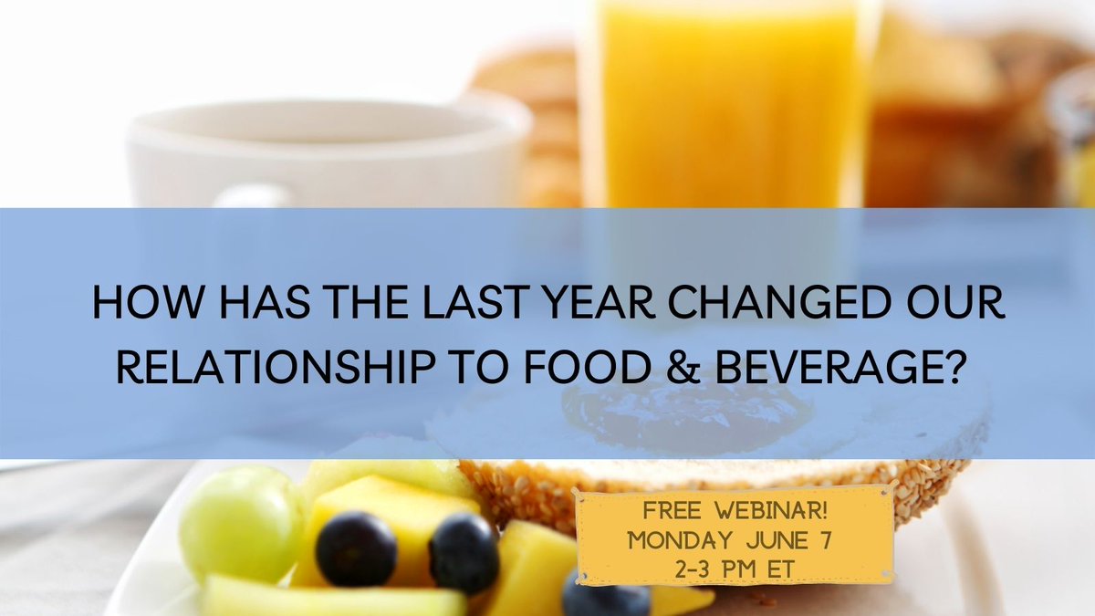 FREE WEBINAR! June 7 <a href="/2/">A 2-loop</a>-3pm EST REGISTER: bit.ly/2RUh7YW  
Join our Co-Founder @SueMahRD &amp; <a href="/jo_annmcarthur/">Jo-Ann McArthur</a> as they reveal the top 6 food trends that are driving consumers’ food decisions. @FloridaOrangeJuice
 #FoodTrends #NutritionTrends  #Webinar #Dietitian #Rd2Be