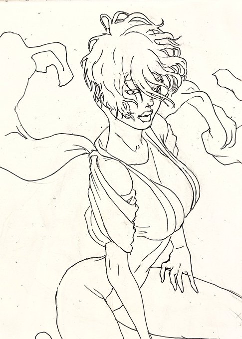 今朝の落描き。

バランス見る為、いつも一晩寝かせてからペンを引きますよ。

#KYRIE
#ノワキ

#一次創作
#私の絵柄が性癖に刺さる人に届いてほしい
#初夏の創作クラスターフォロー祭り
#私の絵を好きだと言ってくれる人RT 