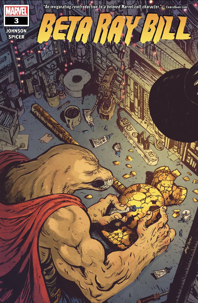 matiasalexandre's tweet photo. Theory: The rest of #Thor's #Mjonir can have found by a Asgardian only now in the #NewAsgard, and #Valkyrie ever meet #BetaRayBill in #Sakaar's planet before. So they can be close friends and #Beta visits she in New Asgard, now and rebuild the hammer to him. https://t.co/3eyWLpEQPg