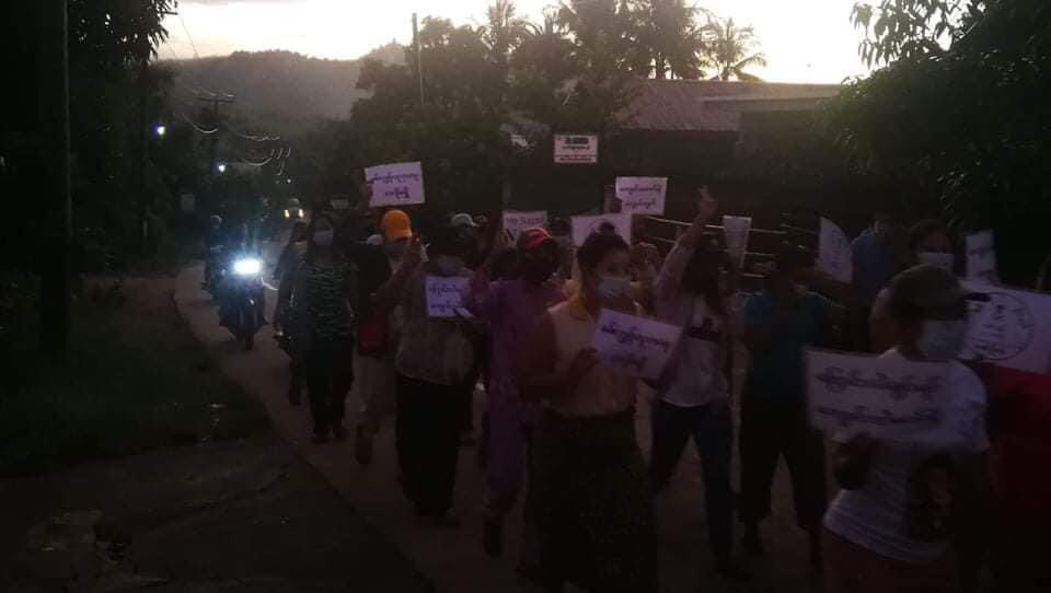 Dawn Strike in #KanBauk area , #YayPhyu tsp on May 31 to overthrow Dictatorship.  #May31Coup #WhatsHappeningInMyanmar