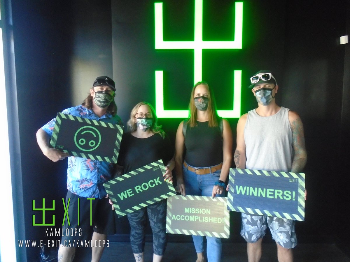 exitkamloops's tweet image. Here’s some of our awesome escapee’s from May 23rd-30, 2021 Many failed and many succeeded! Test your wits today! #ExitKamloops #kamloopsescapegames
facebook.com/media/set/?van…