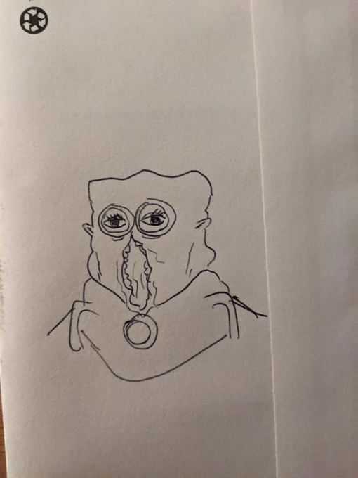 Have this drawing of wat tambor without his mask on
Dilbert mfer lookin ass 