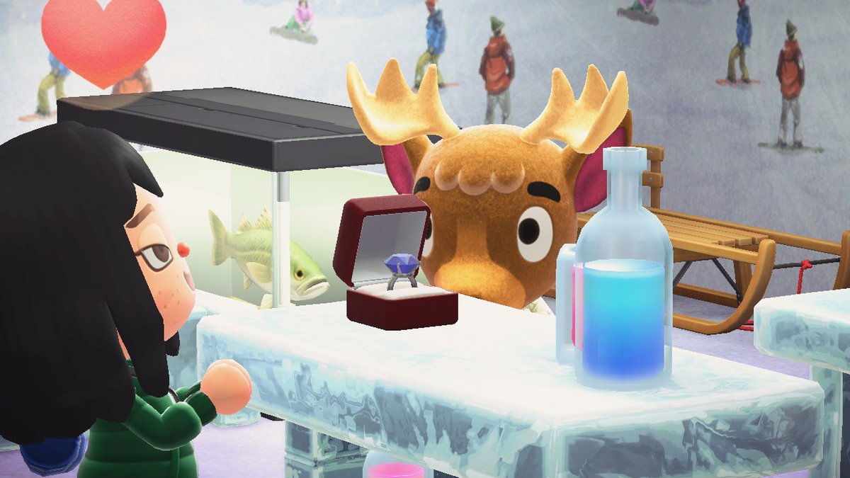 jaleapops's tweet image. Tendo y Nendo fueron lo testigos de ese hermoso momento. #Cervasio se merece todo y más!
 #AnimalCrossing #ACNH #NintendoSwitch