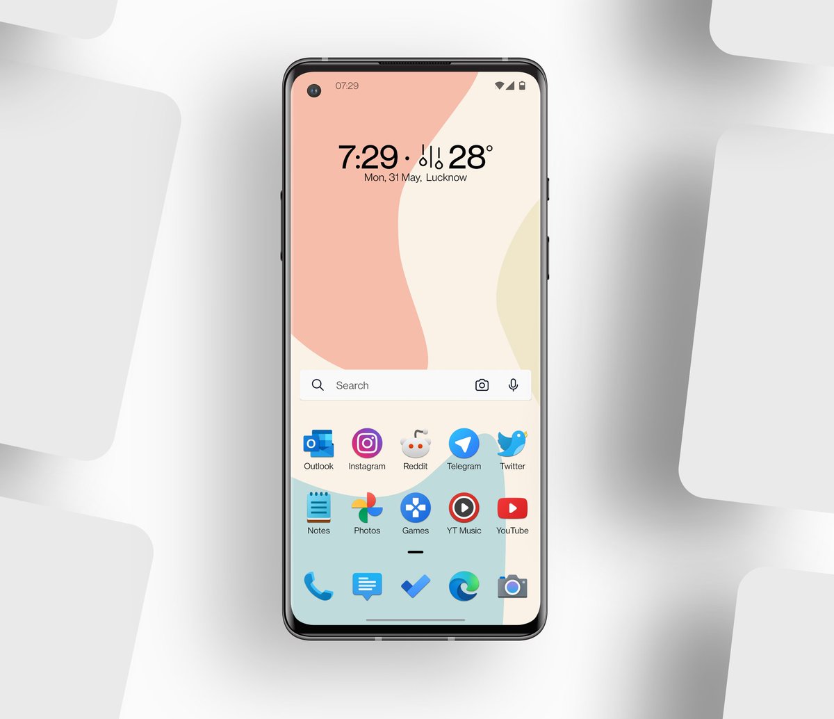 SamuraiTronVC's tweet image. Damn, @Microsoft Launcher looks so clean 😍👌
(trying Microsoft stuff on Android for a while)
Especially with wallpapers (link below) from @zheanoblog and Fluent Icon Pack by @mihulsingh on a HiShoot2i template by @TeboulDavid1