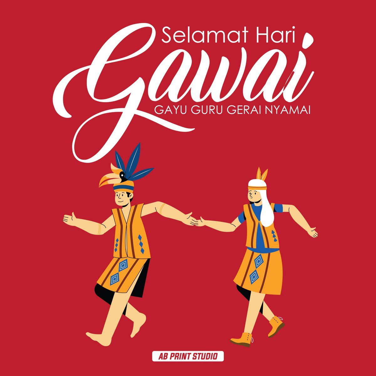 abprintstudio's tweet image. Selamat Hari Gawai Gayu Guru Gerai Nyamai