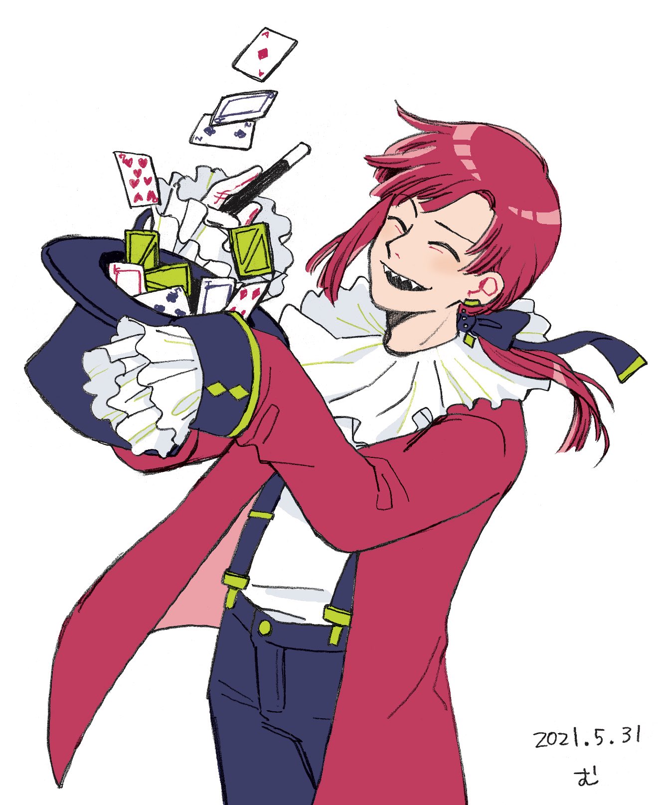 むーさん Trpg ギザ歯 ニヒルな笑み 雰囲気が胡散臭い 糸目 男子の 種梨架 たねなし かける マジシャンです イメージありがとうございました フォロワーさんからイメージもらって創作キャラ作る T Co Ea5yp0qsef Twitter