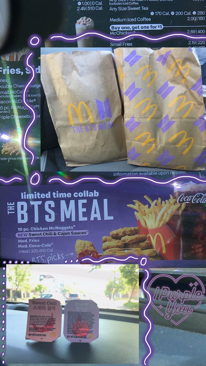 BTS_Fantasy7's tweet photo. Got the #BTSMeal here in the Bay Area🍟#BTSArmy @BTS_twt 💜

BTW the only McDonald’s I knew had the BTS bag is located in Berkeley https://t.co/SUGKbOog2R