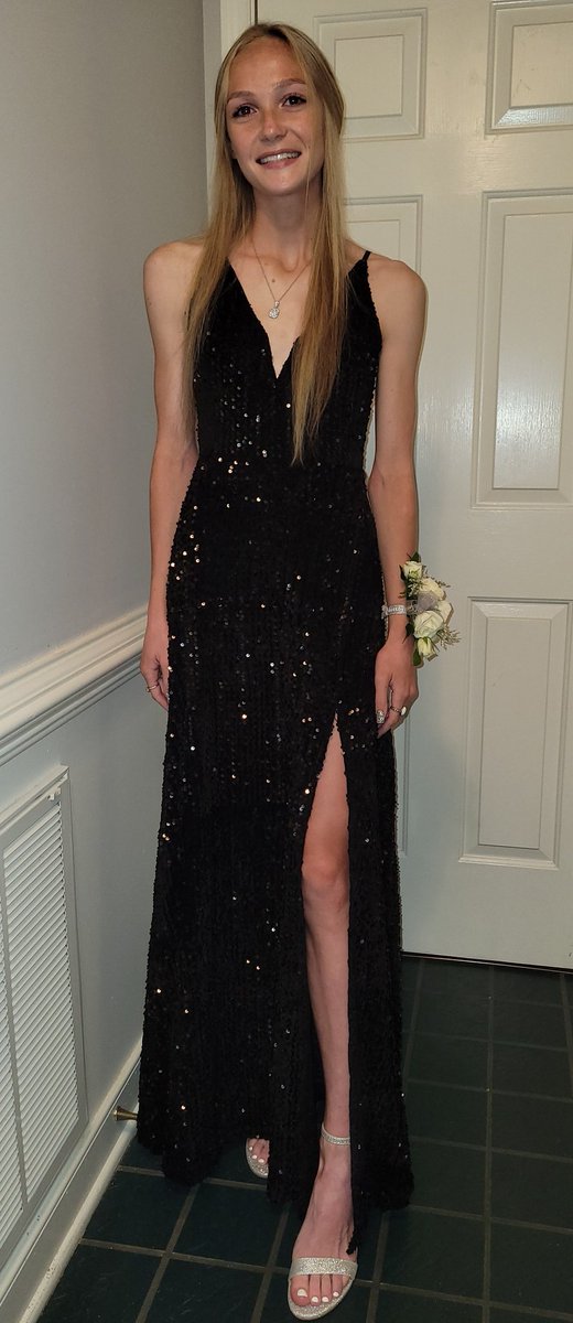 SoccerMomLa's tweet photo. Get you a girl who can do both....#SameNight. I had so much fun watching @GirlNameJake6 get a big WIN with her @MidloGSoccer team then rush home to get ready for #TES Prom with Grant. #SoccerLife https://t.co/sLdyzn9MCb