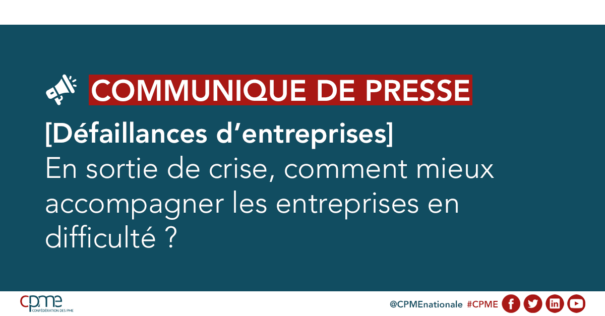 CPMEnationale's tweet photo. [Communiqué #CPME] Détecter les entreprises en difficulté, développer les GPA dans les régions, instaurer un prêt de consolidation : la #CPME estime qu'il est indispensable de mettre en place des mesures pour accompagner les #TPE #PME 

Lire le CP▶️https://t.co/HO5J919lr6 https://t.co/8PkaqMP8hI