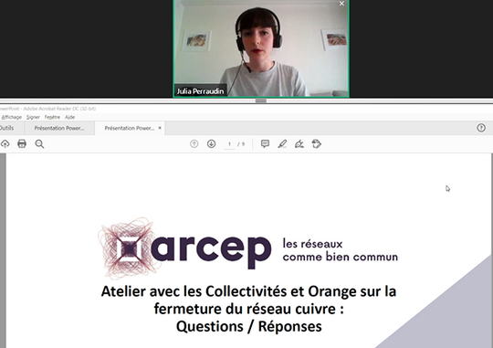 Arcep's tweet photo. 🤝Après la conférence annuelle de l'@Arcep #TerritoiresConnectés à distance le 8/04, plus de 150 représentants de tous types de collectivités ont participé le 27/04 à un atelier sur la fermeture du réseau cuivre. Les Arcépiens vous racontent dans #LePost : https://t.co/nTztx87rM1 https://t.co/TisMraEiTN
