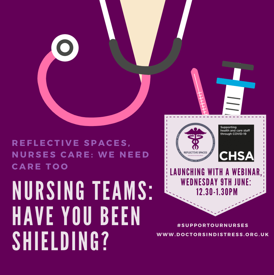 👀Did you see? We’re launching our latest support programme with <a href="/CHSA_org/">CHSA</a> for nurses who are or have been shielding!
➡️If you think this might be for you, but aren’t sure email: contact@doctors-in-distress.org.uk
✍️Or register here: bit.ly/3vmZYpj
#supportournurses