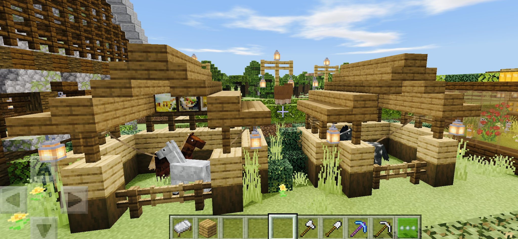 ももた マイクラ マイクラ建築 マイクラ初心者 マイクラ馬小屋 小さい馬小屋作りましたぁ W T Co Uuvhowcbcw Twitter