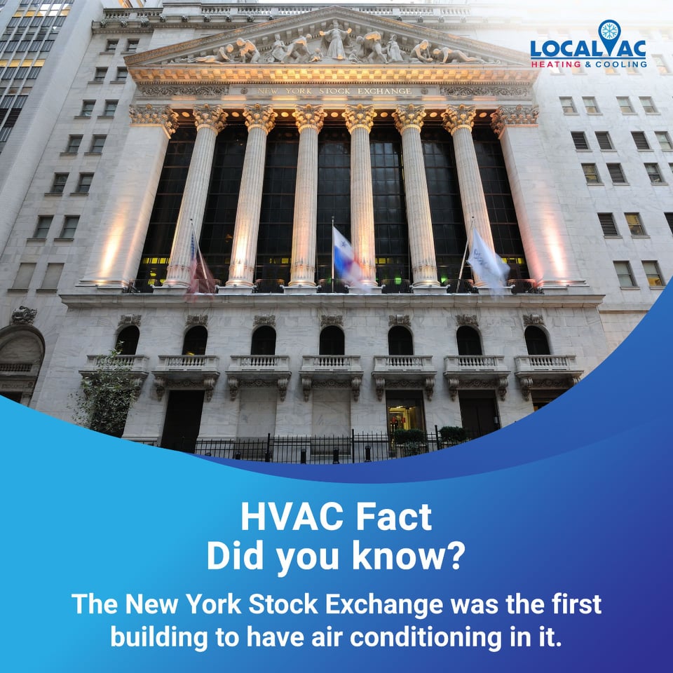 TheLocalAC's tweet image. HVAC Fact
Did you know?
The New York Stock Exchange was the first building to have air conditioning in it. 
Explore more at- local-ac.com
#hvac #hvaclife #airconditioning #hvactechnician #hvacservice #hvactech #hvacinstall #hvacrepair #newyorkcity #NewYorkStockExchange