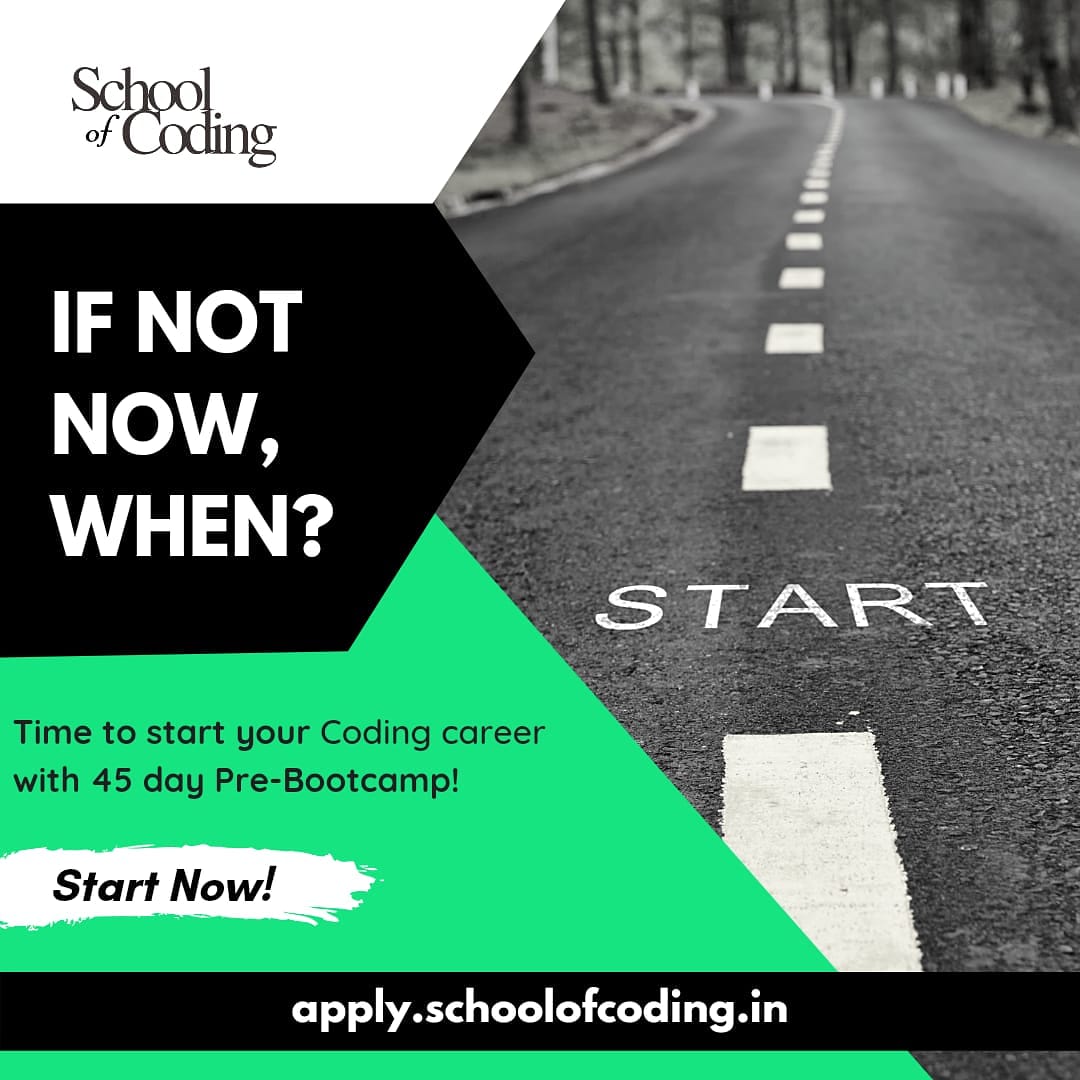 schoolof_coding's tweet image. The right time is now!⏳
Hurry up, 40% off !
Limited seats. Limited offer.
.
.
.
#code #learntocode #howtocode #coder #computerscience #fullstack #datastructures #mern #github #india #future #elonmusk #covid #apple #technology #engineering #google #webdesign #internet #engineer