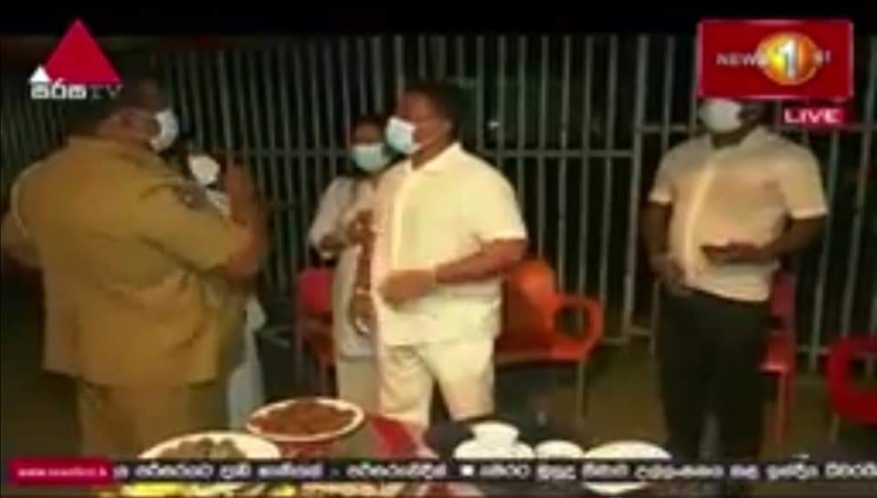 Welikumbura's tweet photo. Hello @ReAdSarath uncle, I want to give you a tip on another birthday party that happened during the movement restrictions so you can arrest them too.

#lka #SriLanka #OneLawOneCountry #Law #Justice #COVID19SL #COVID19LK https://t.co/tdXQdxqZ5R