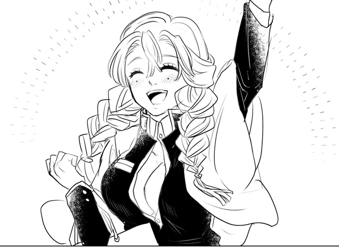 蜜璃ちゃんを描くなどしていた 