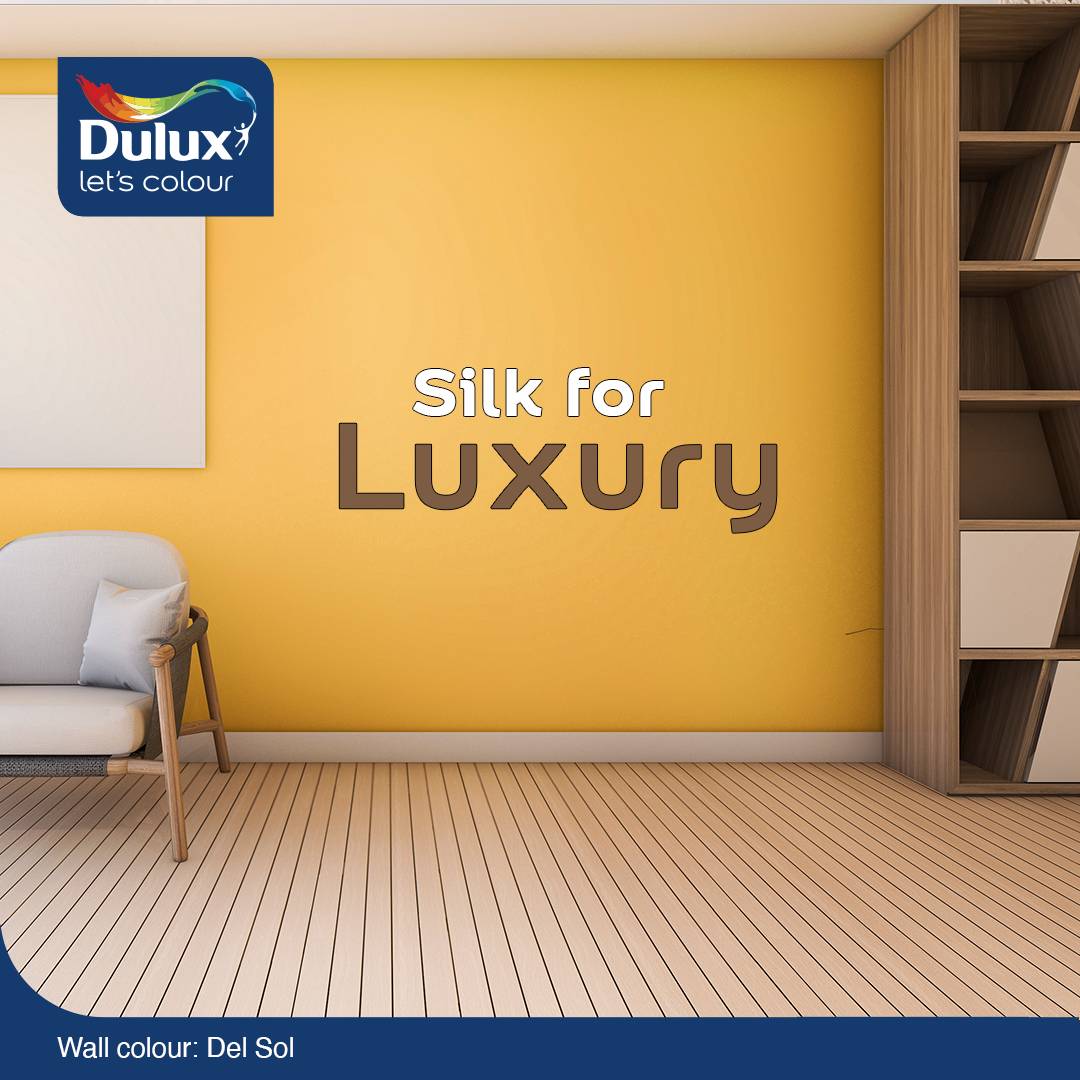 Touch up your interiors with this low-odour paint that lets you re-enter your room after an hour.  True to its name, it’s silk for luxury and it shows no matter the colour you pick! #LetsColour