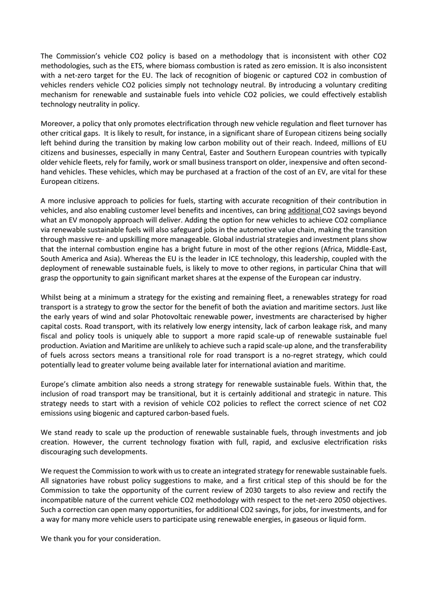 📢 Europe´s climate ambition also needs a strong strategy for renewable sustainable fuels‼️

In a recent 📩 EBB along with 12 other associations call for the creation of an integrated strategy for #renewable #sustainablefuels.

📄Read our joint letter➡️bit.ly/3f4mopN