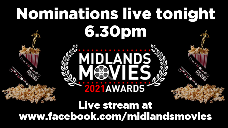 We'll be announcing the Midlands Movies Awards 2021 nominations tonight with special guest Ed Stagg - BBC presenter and awards events host. Stream over at Facebook from 6.30pm

facebook.com/midlandsmovies