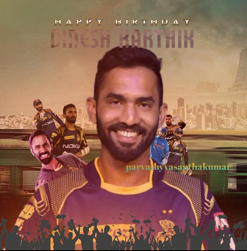 Happy birthday dinesh Karthik 