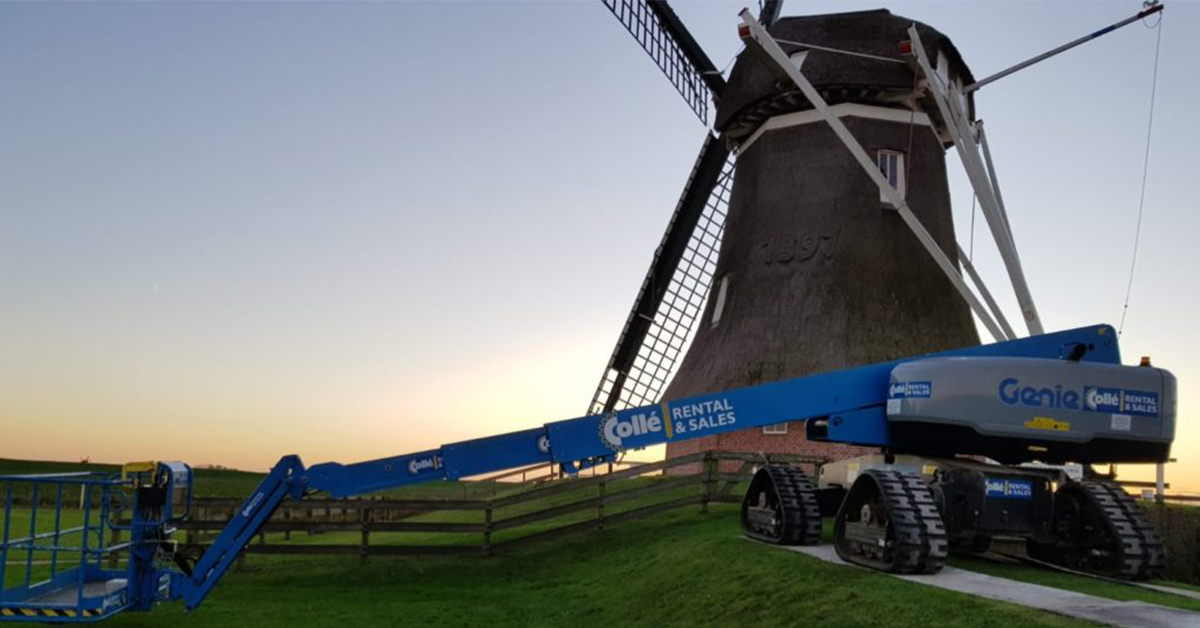 📸 Is dit geen plaatje? 💙

#huurblauw #hoogwerker #molen