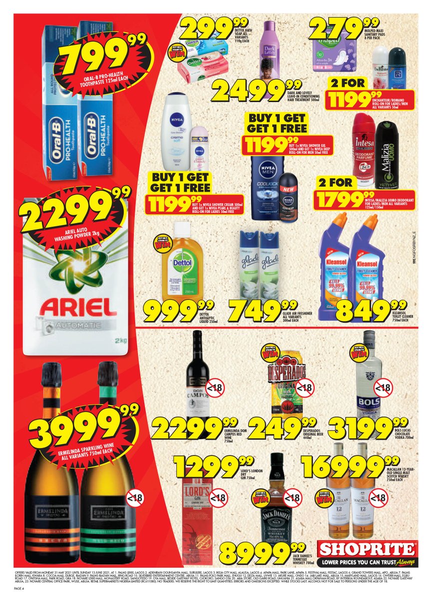 It’s BIG, it’s RED and it’s HERE, our #BigRedCarnival promotion 🛒 So, fill your basket with these amazing deals at Africa’s biggest low price promotion 💰 Valid until 13 June 2021. View Leaflet <lhttps://bit.ly/3wLxdTy>