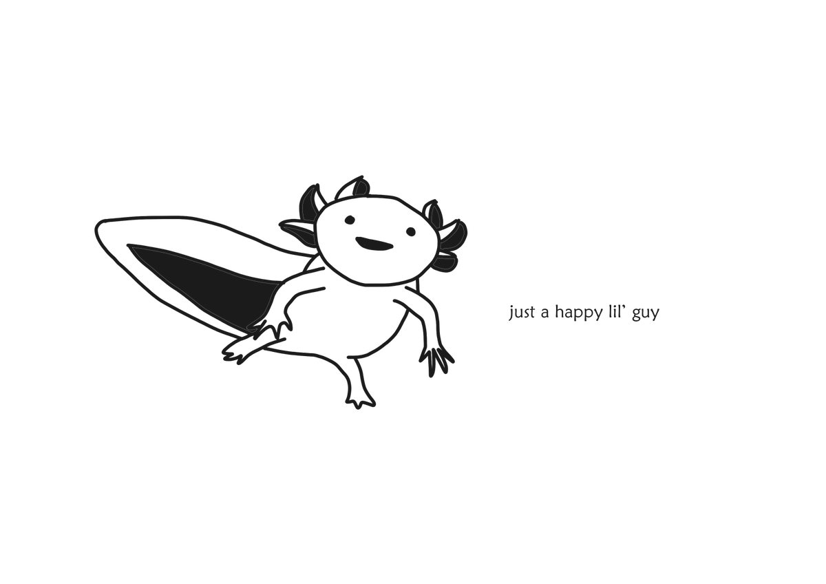 baddrawnanimals's tweet photo. axolotl https://t.co/1wPcs17Ktq