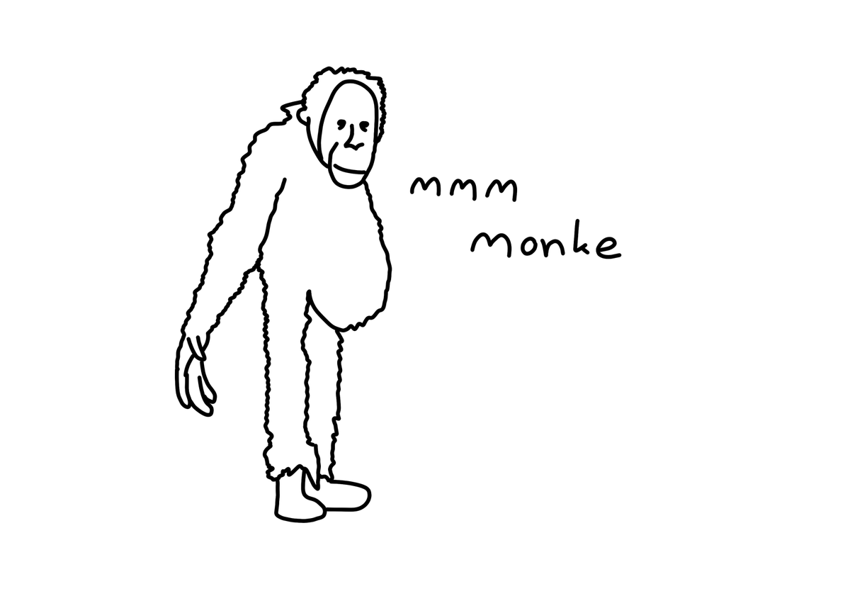 baddrawnanimals's tweet photo. orangutan https://t.co/P8fnGXTnUy