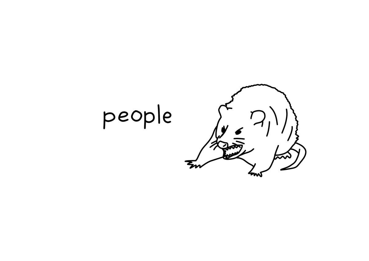 baddrawnanimals's tweet photo. possum https://t.co/JFj52poBqU