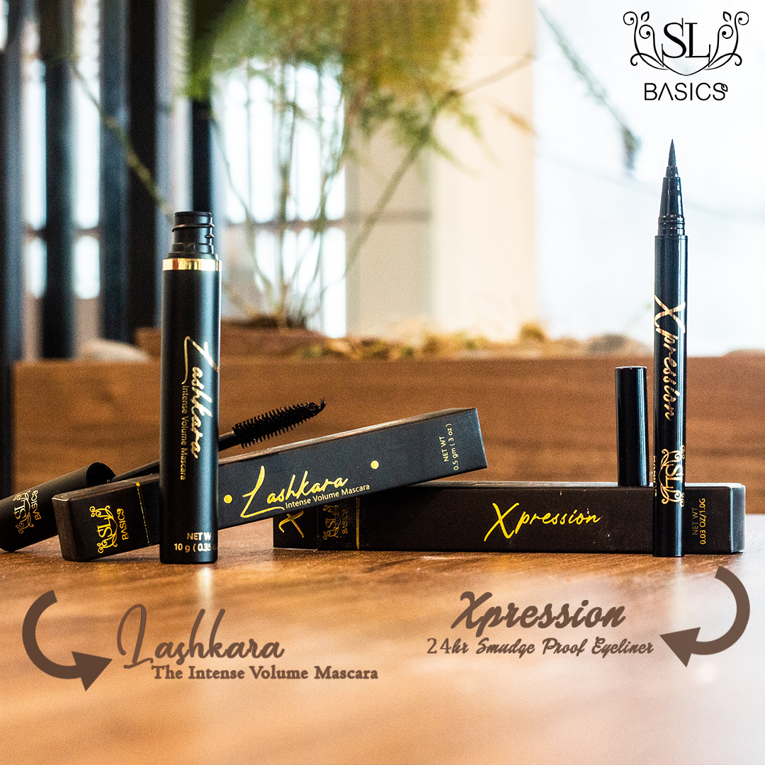 SLBasics's tweet image. Lashkara the Intense Volume Mascara 🌸
Xpression 24 hr Smudge Proof Eye Liner🌸

Your eye pops and your lashes look thicker and fuller, and appear brighter and wide awake.

Order Now and get yours before it ends.
Call us 0304-1110752
WhatsApp 0302-2227427
slbasics.com