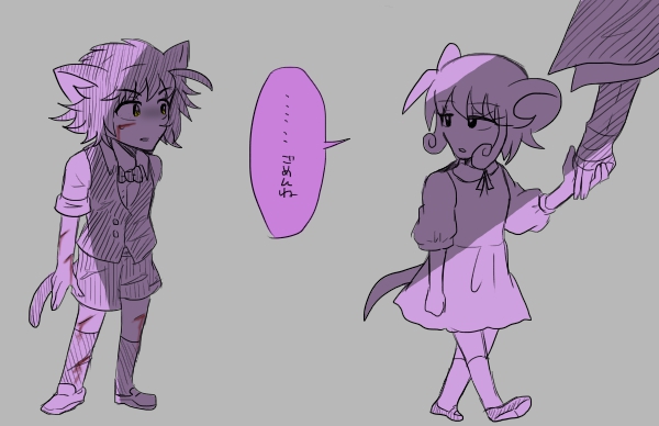 猫鼠擬人化のtwitterイラスト検索結果